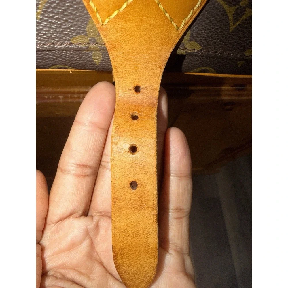 Louis Vuitton Cartouchiere Crossbody Bag Monogram Canvas Leather Vachetta READ - Picture 5 of 16